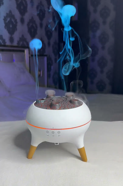 Diffuseur d’arômes et humidificateur à effet méduse.